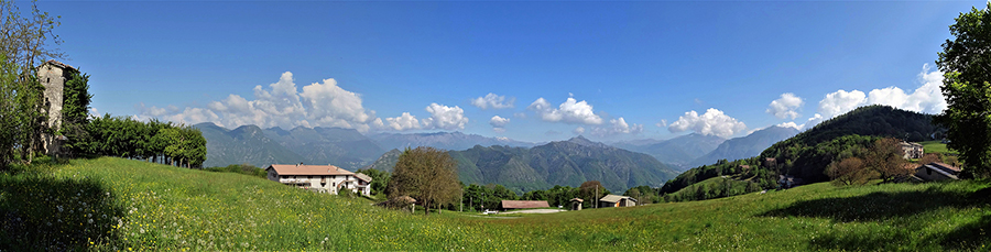 Vista panoramica dal Roccolo di Miragolo San Marco